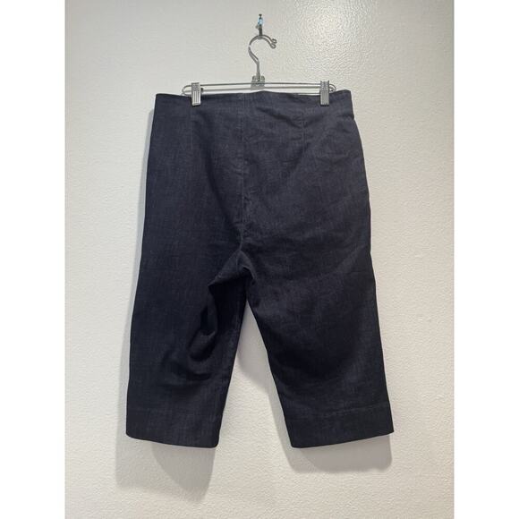 Old Navy High Rise Pixie Capri Women’s Size 10 Dark Wash Stretch Preppy Jean NEW - Picture 3 of 7